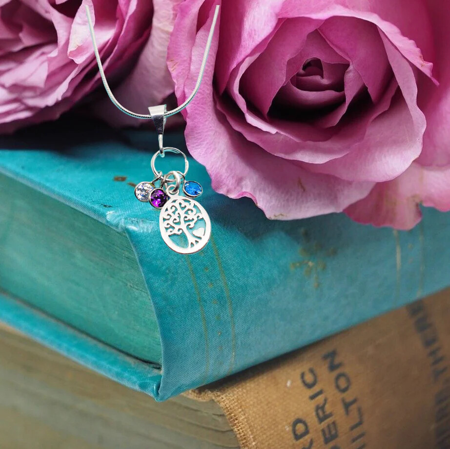 Family Jewels on the Tree of Life Necklace