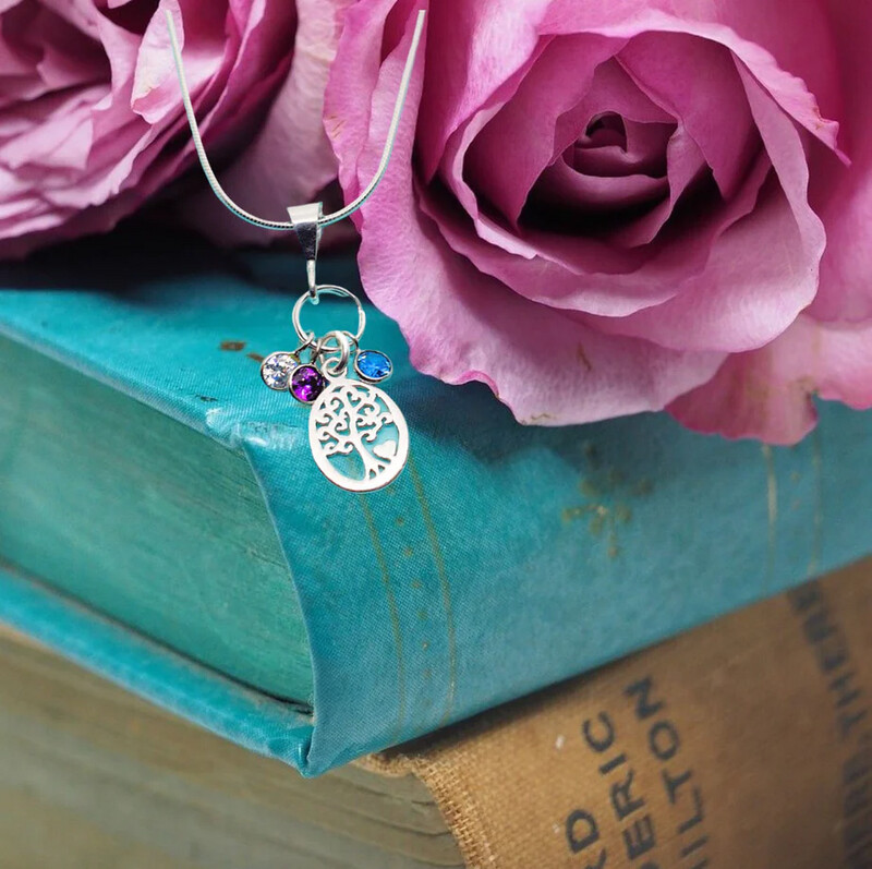 FINAL SALE Family Jewels on the Tree of Life Necklace (50% off)