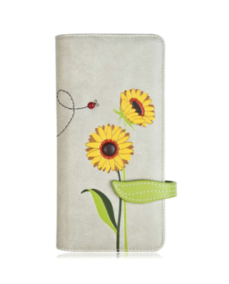 Sunflower RFID Long Wallet