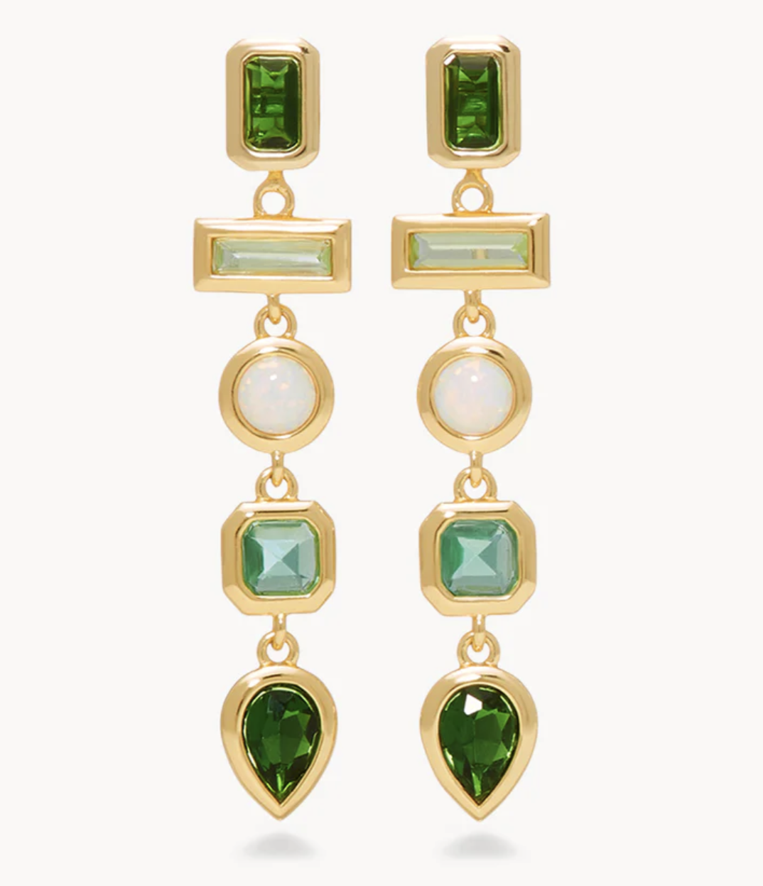 FINAL SALE Evergreen Linear Convertible Earrings