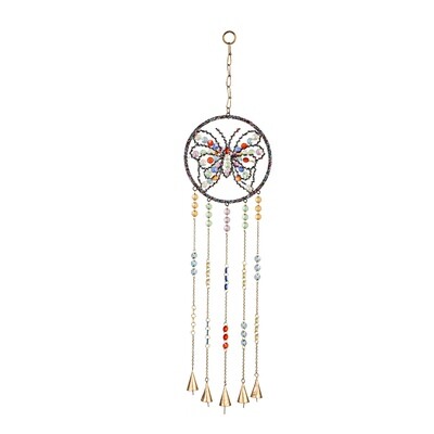 Beaded Butterfly Wind Chime