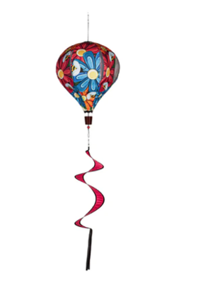 Spring Floral Burlap Balloon Spinner