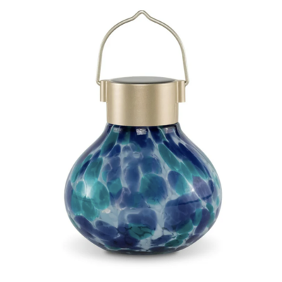 Lantern-Solar Tea Blue