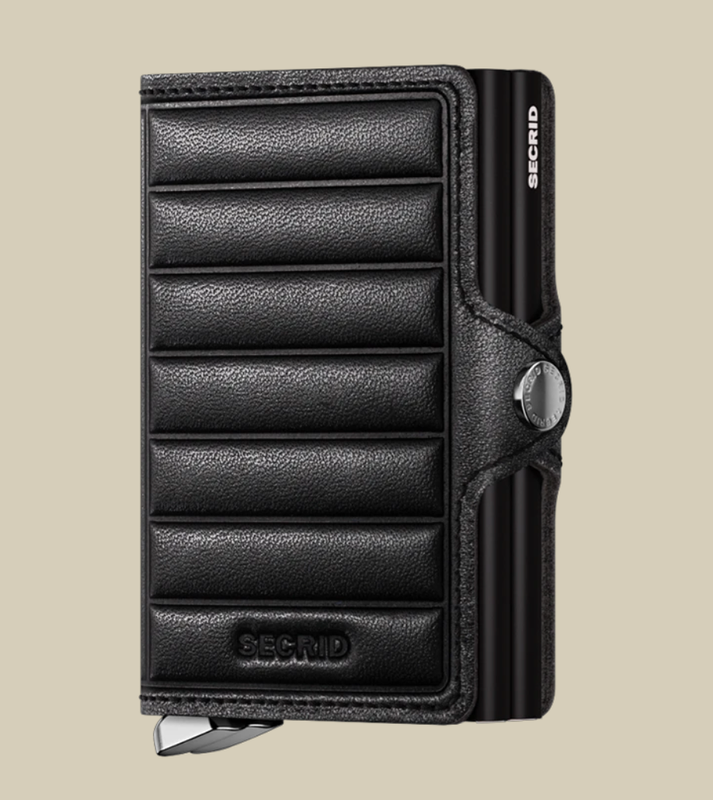 Twinwallet Emboss Lines Black