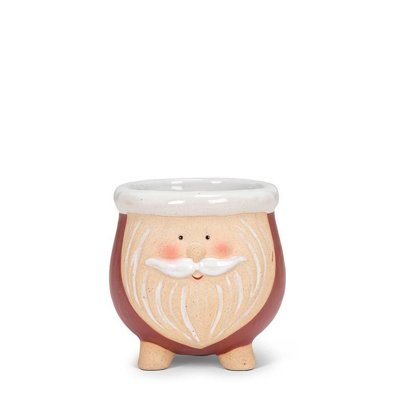 FINAL SALE Santa Planter on Legs S