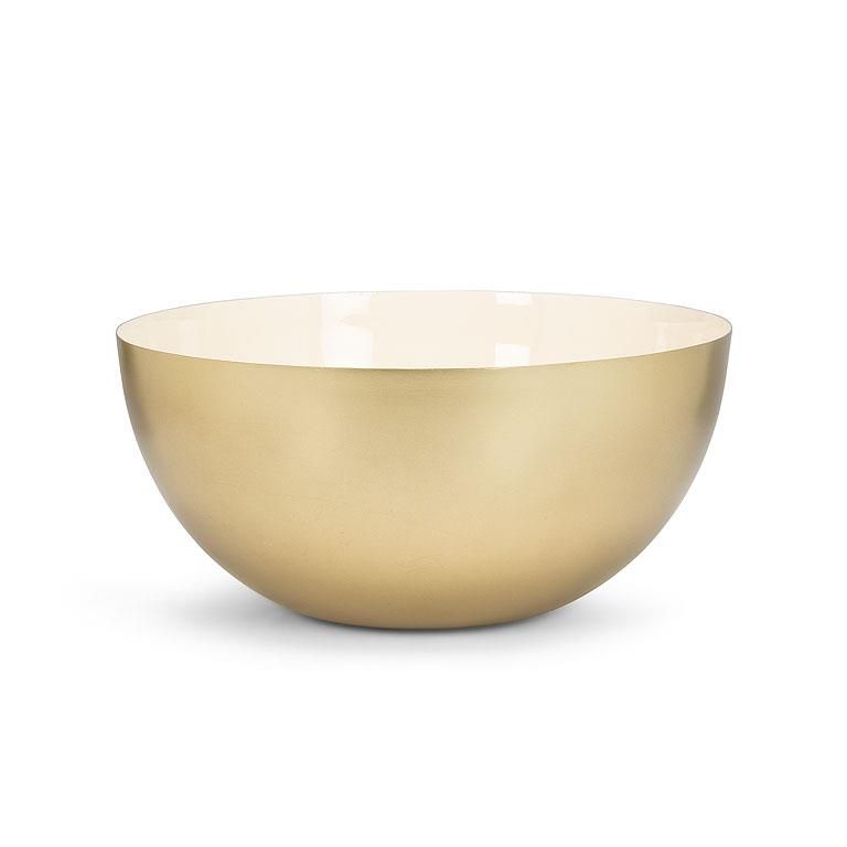 Enamel Bowl-Pearl Lg