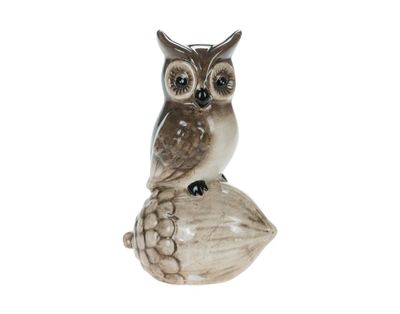 FINAL SALE Owl On Acorn