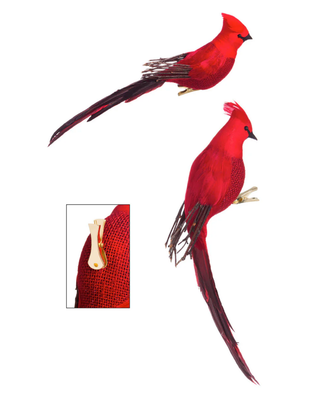 FINAL SALE Majestic Cardinal Decorative Clip