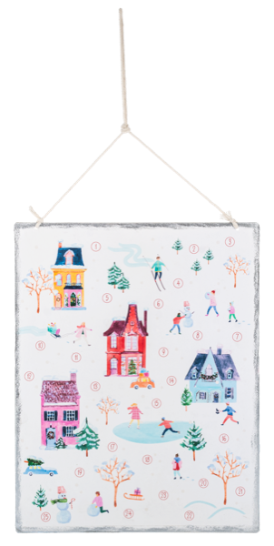 Snow-scene w/Magnet Wall Decor