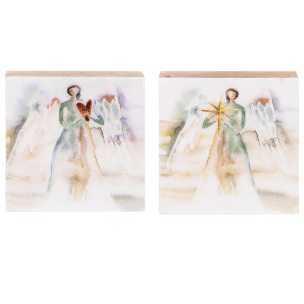 Watercolor Angel Blocks