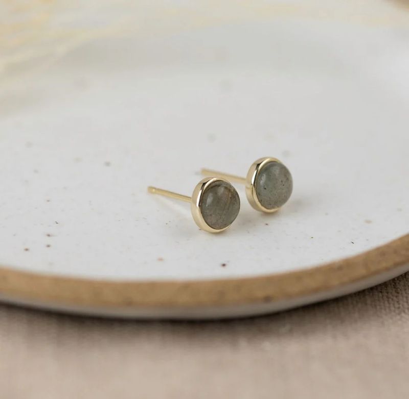 Phia Studs Labradorite