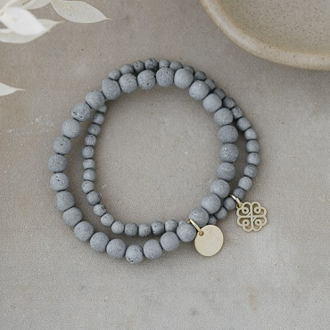 Stackem Bracelets Grey Druzy