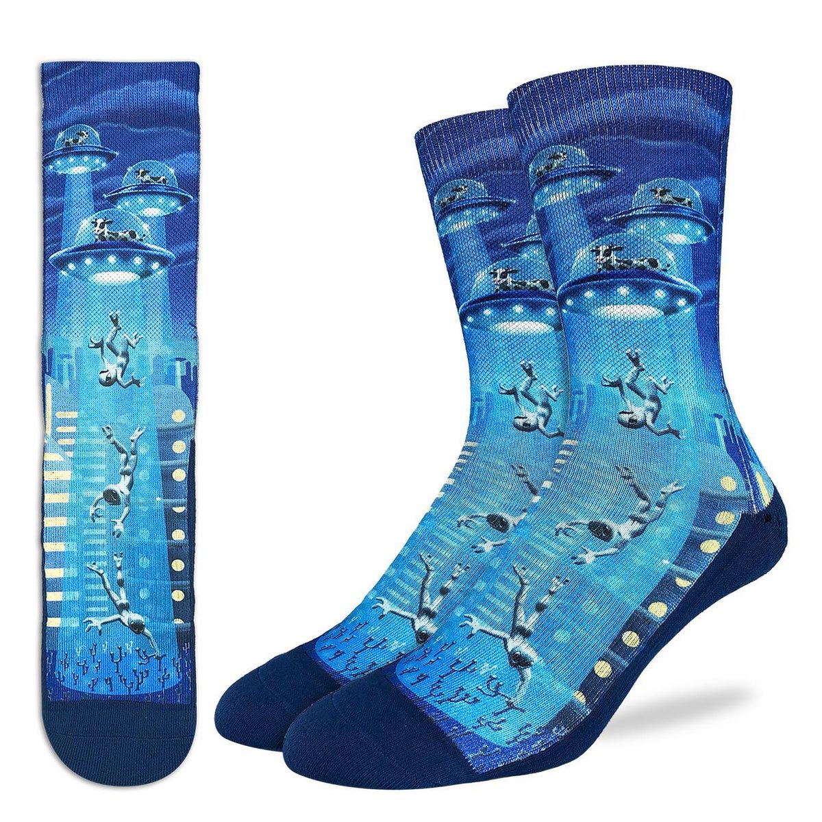 Men's Cows Abducting Aliens Sock