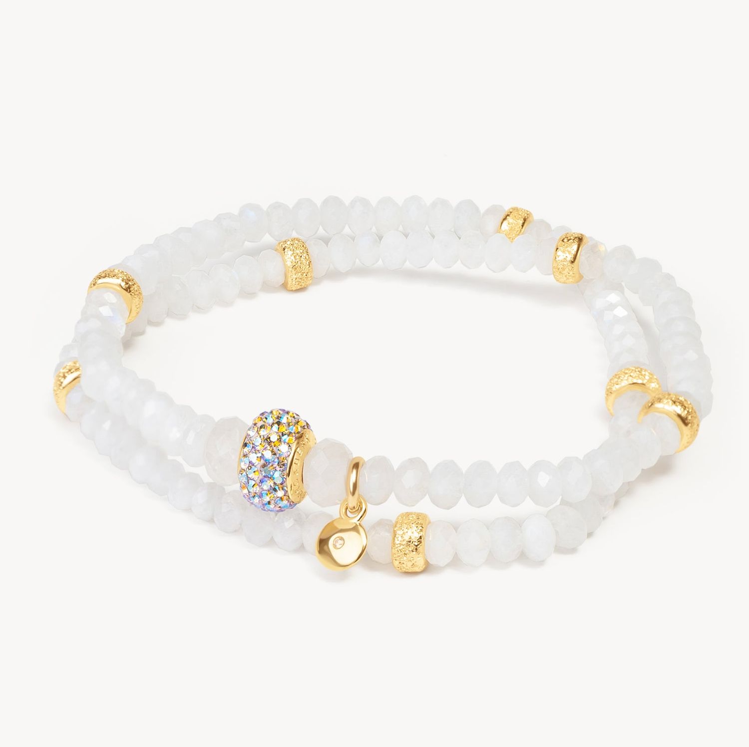 FINAL SALE Ballet Slipper Sparkle Ball Double Wrap Bracelet (50%) **