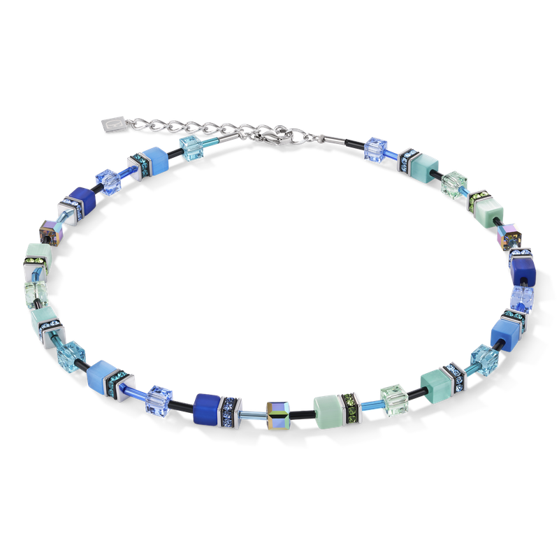 GeoCUBE® Necklace blue-green