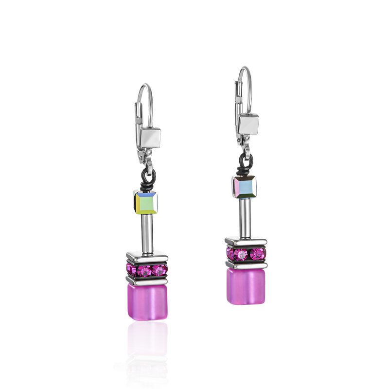 GeoCUBE® Earrings pink