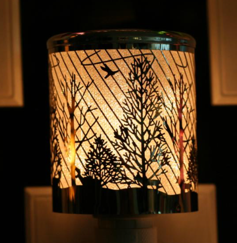 Night Light Silver Tree