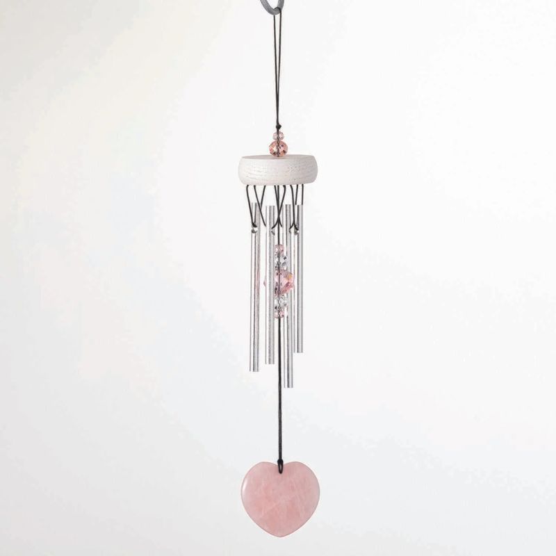 Rose Quartz Heart Chime