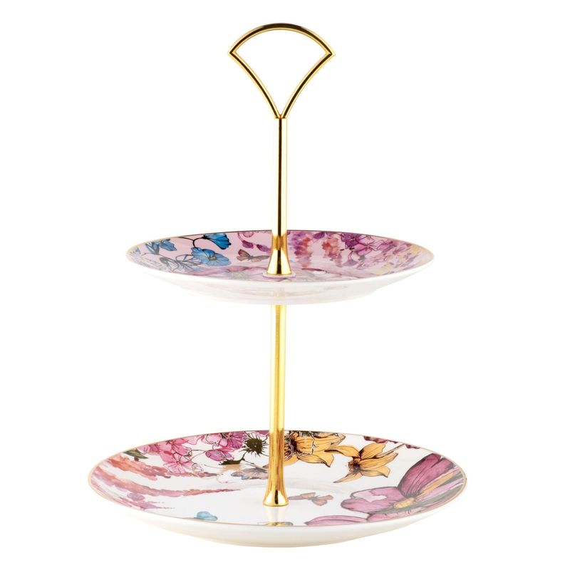 Enchantment 2-tiered cake stand
