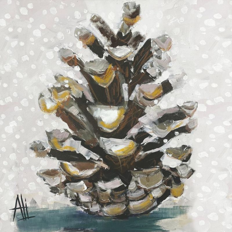 FINAL SALE Cocktail - Pinecone Portrait