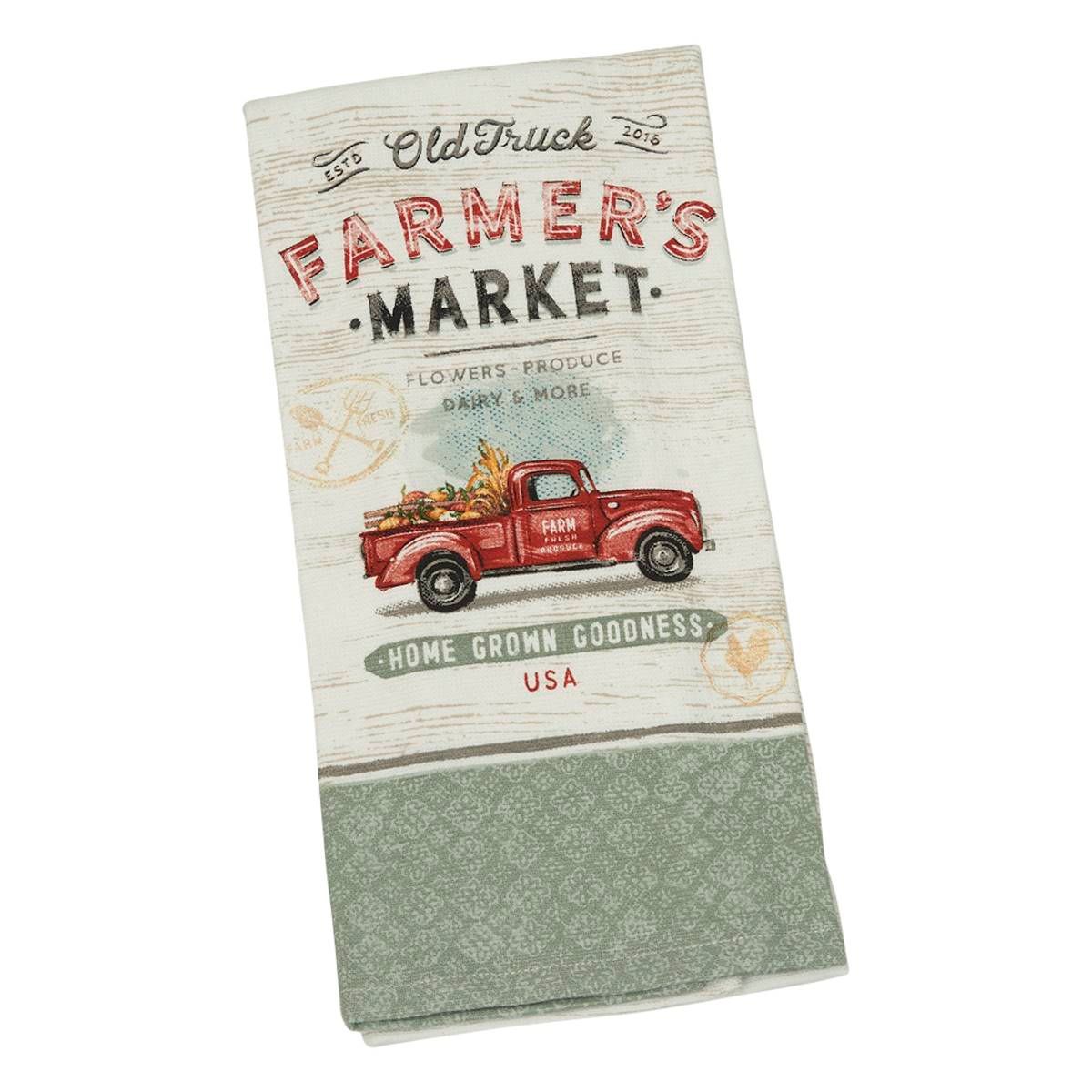 Farmers Market Truck Dual Purpose Tea Towel