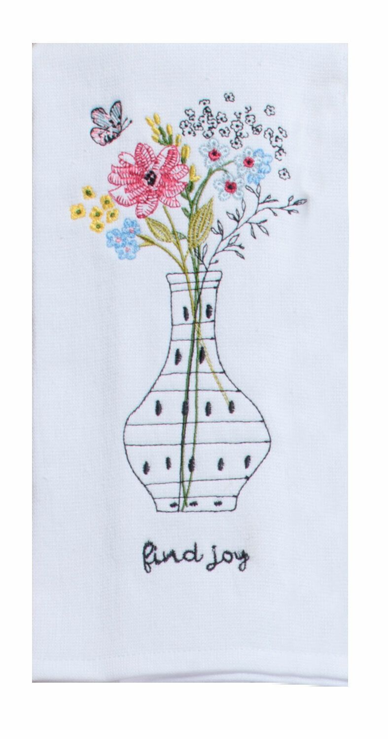 Wig Find Joy Emb  Dual Purpose Tea Towel