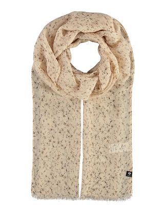 FINAL SALE Fraas - 602050 - Mille Fleur Polyester scarf  beige 50%