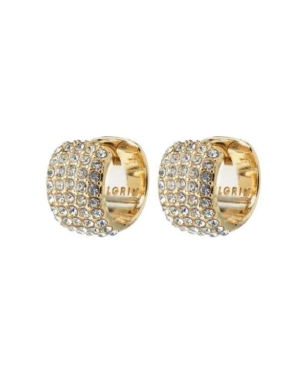 FINAL SALE BE Crystal Huggie Hoop Earrings (50% off)