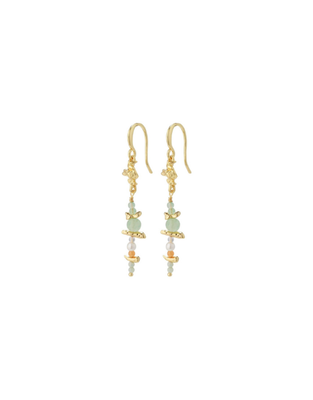CLOUD earrings multicoloured/ gold-plated