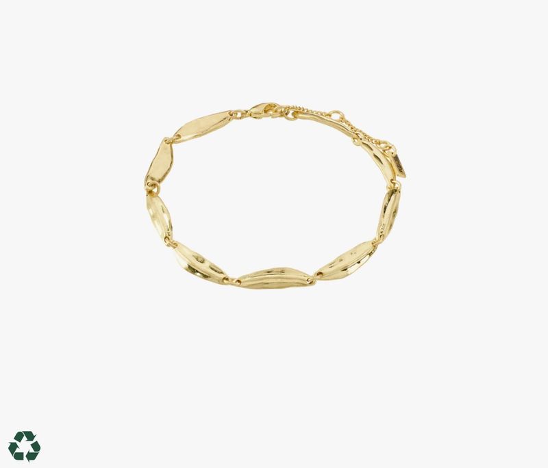 FINAL SALE ECHO recycled bracelet gold- plated (50% off)