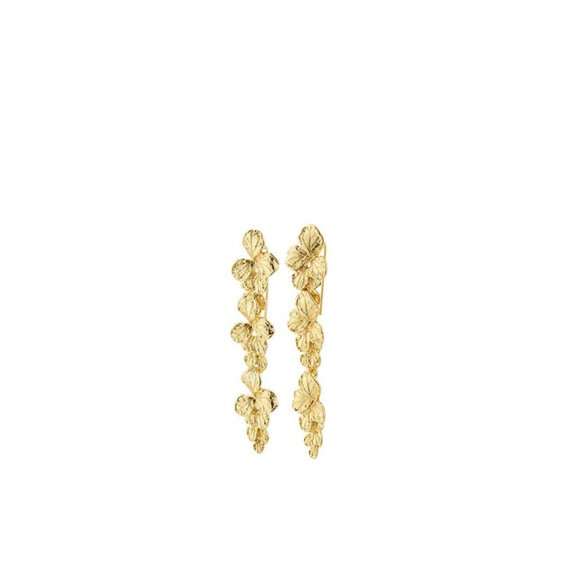 FINAL SALE ECHO recycled earrings gold- plated  (50% off)