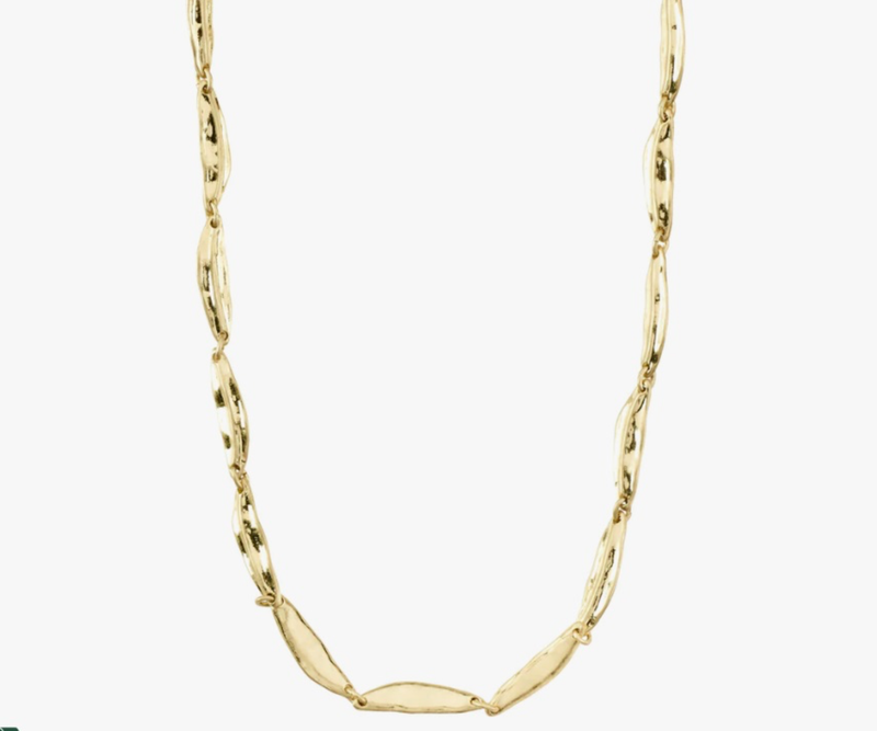 FINAL SALE ECHO recycled necklace gold-plated (50% off)