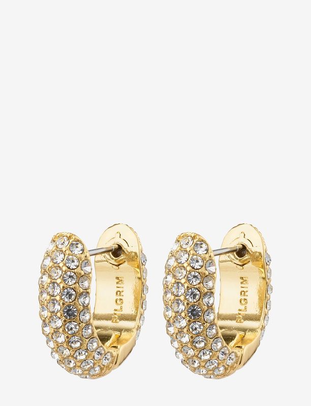 FINAL SALE LONA Recycled Chunky Crystal Huggie Hoops (50% off)