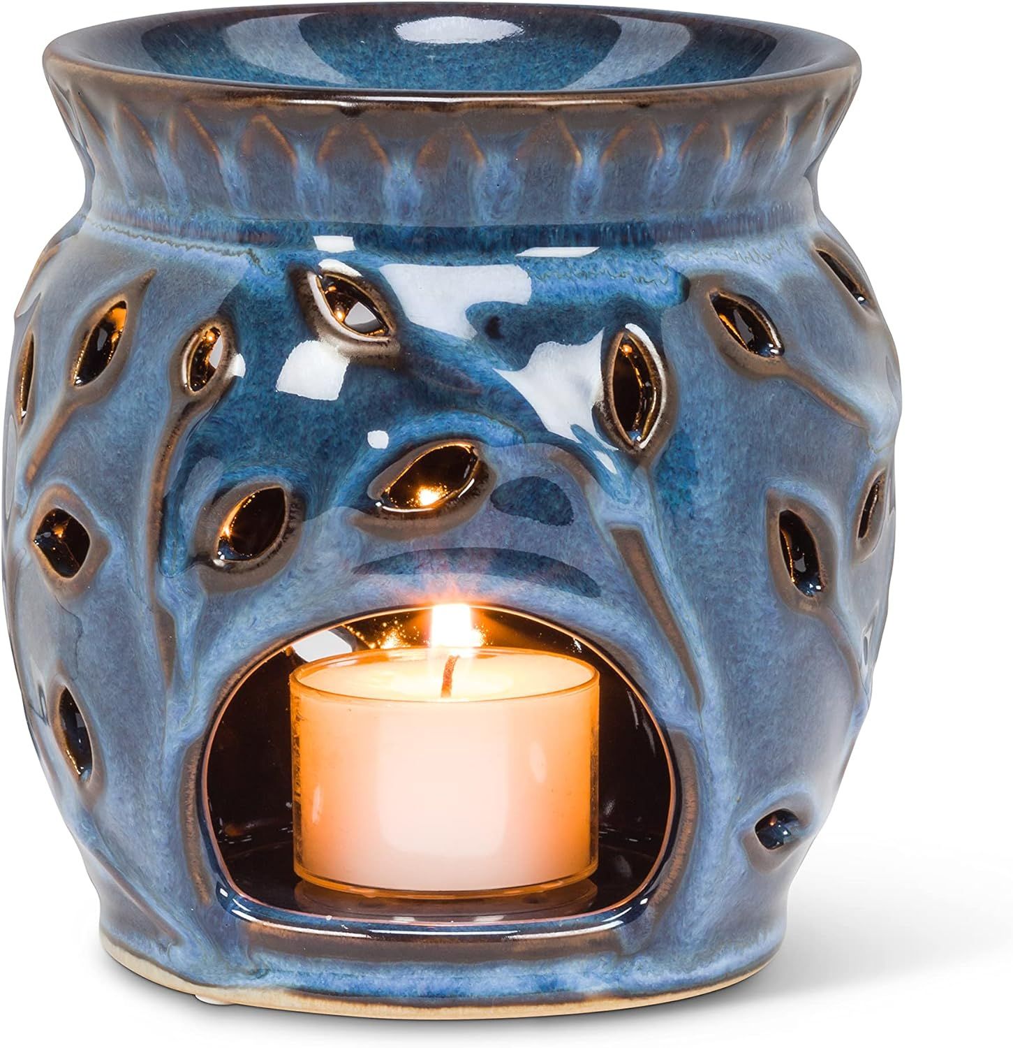 Cutout Leaf Oil Warmer-Blu