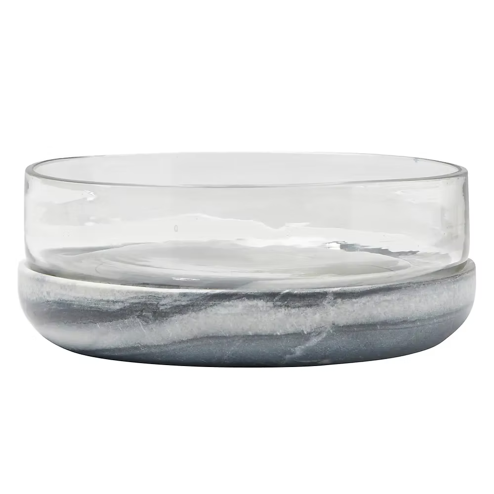 Grey Marble Bowl L