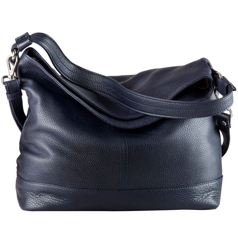 FINAL SALE CH-1206 Medium Top Handled Hobo Navy (40%)