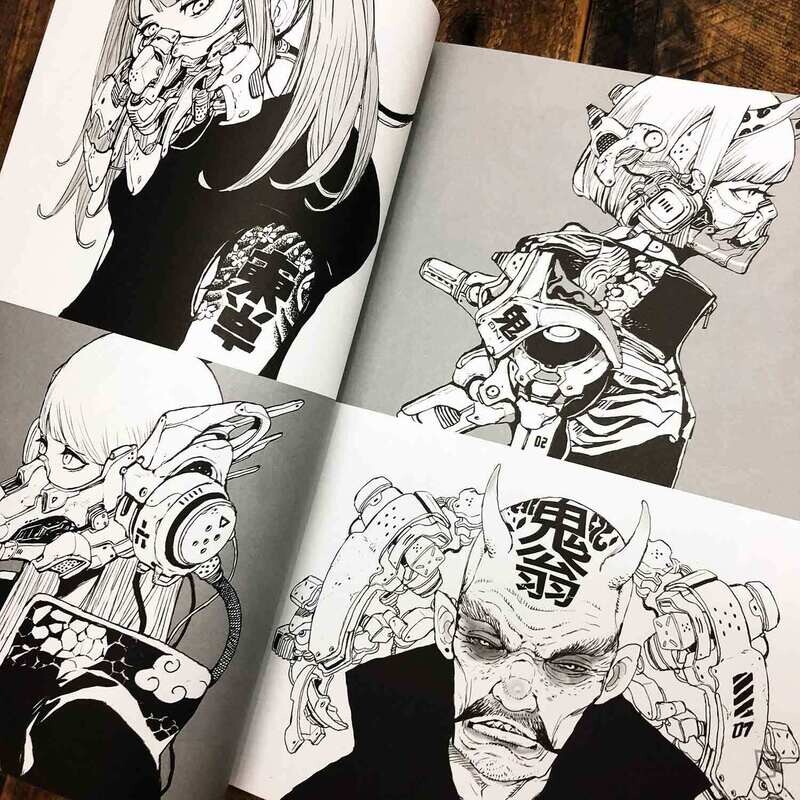 Acky Bright《BORDER LINE Illustration Book》插畫集