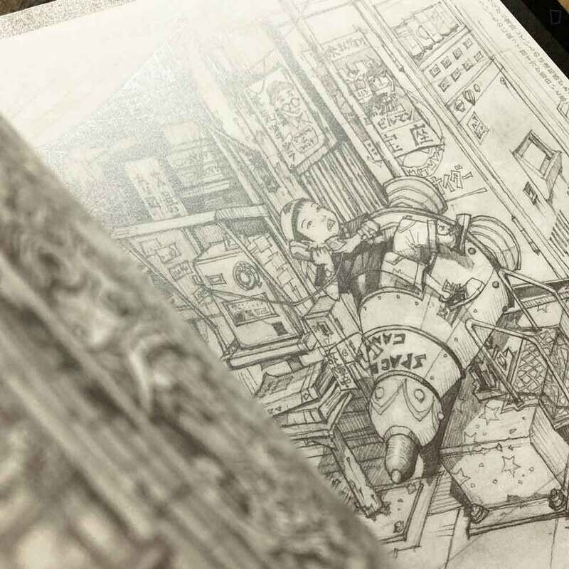 松本大洋《惡童電影 ARTBOOK》小黑 side 基礎工事篇