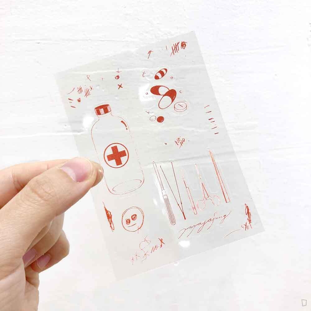 papaya fung《TOUCH》A6 透明貼紙 papaya fung《TOUCH》A6 透明貼紙