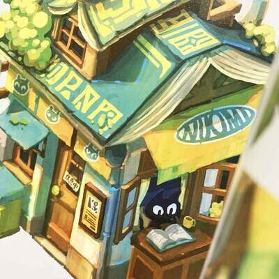Nuomi 諾米《貓老闆的書店》作品集