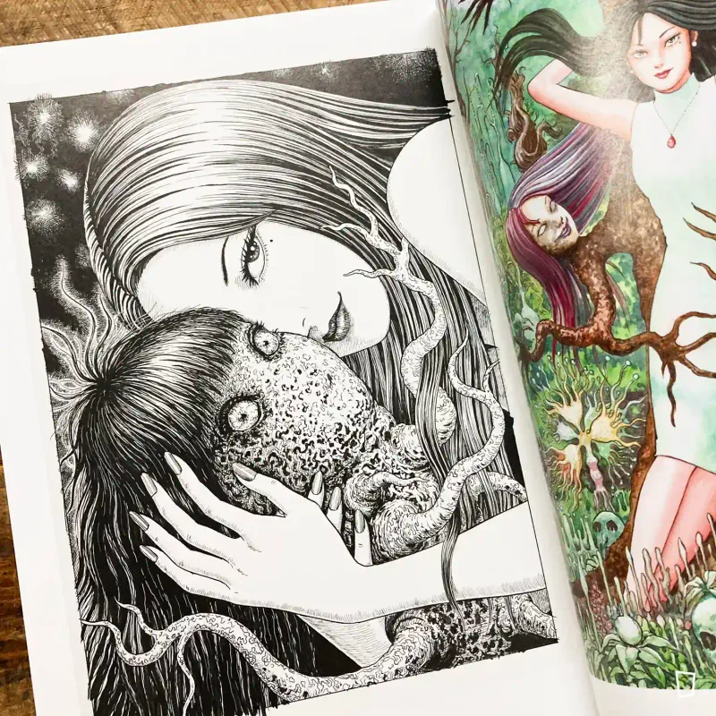 伊藤潤二《誘惑 Illustrations》展覽畫集(日文版)