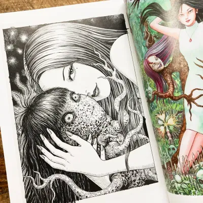 伊藤潤二《誘惑 Illustrations》展覽畫集(日文版)