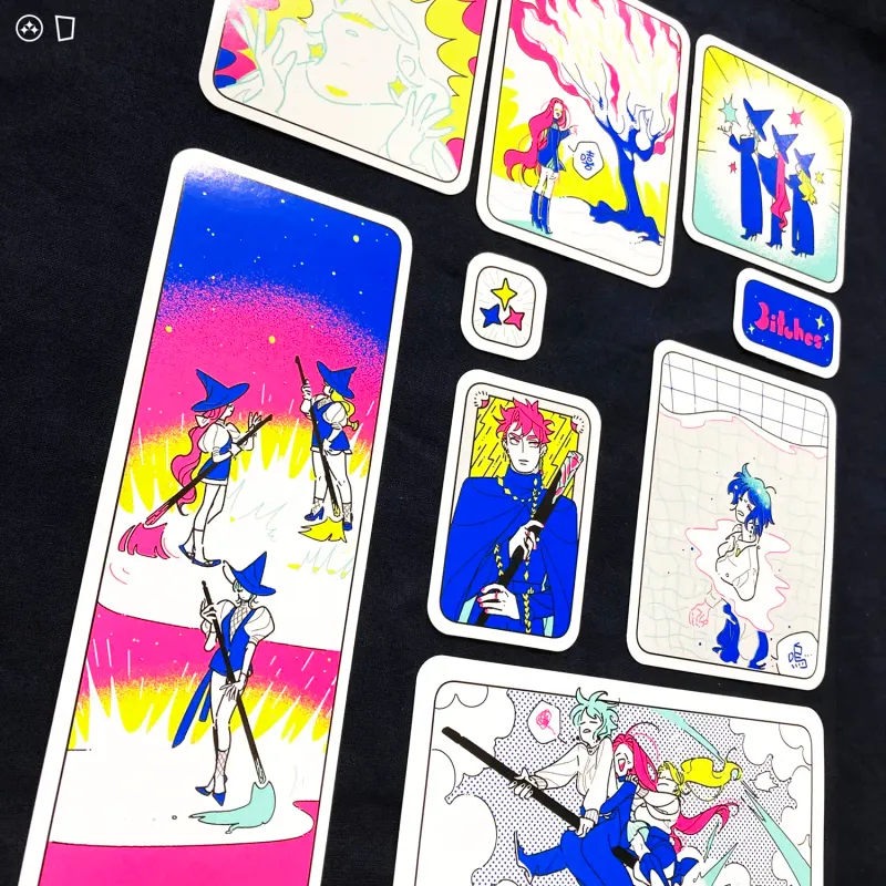 KIU「3itches 三魔女」螢光貼紙系列