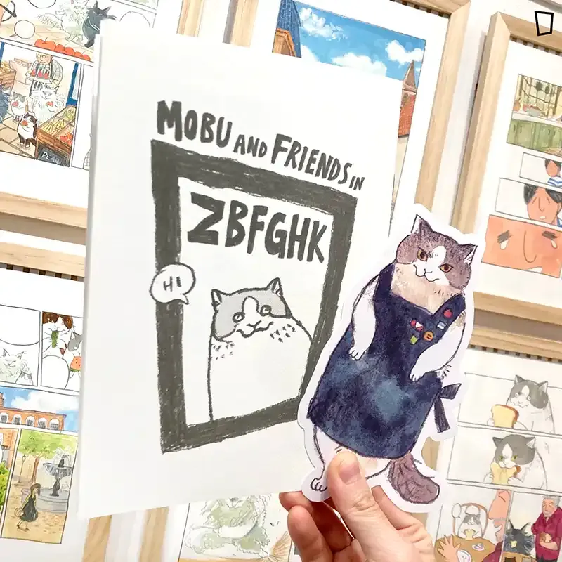 紙本分格 X 黑山 Kathy Lam「MOBU & FRIENDS IN ZBFGHK」