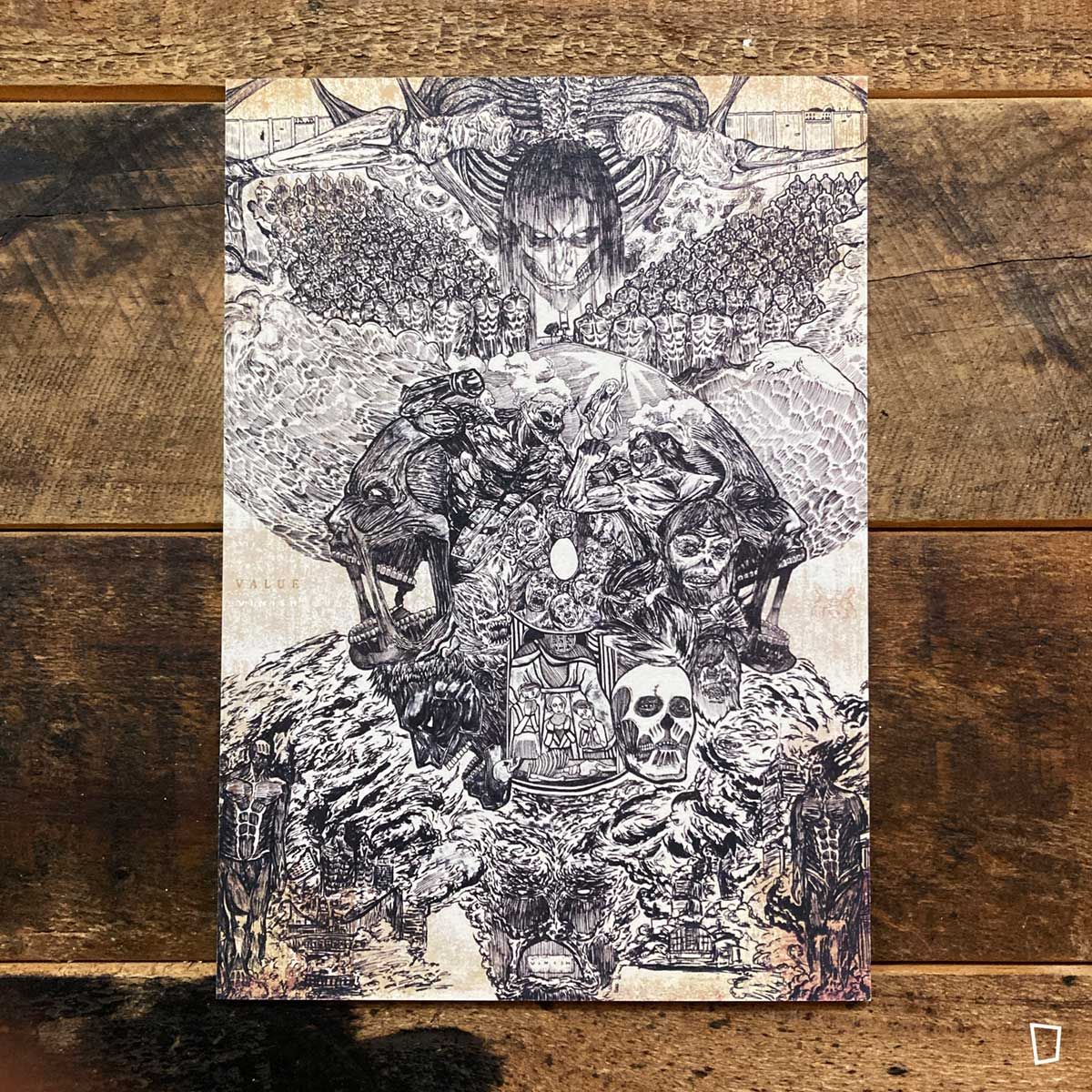 Vinishhhh7「進擊的巨人」插畫卡（A5）