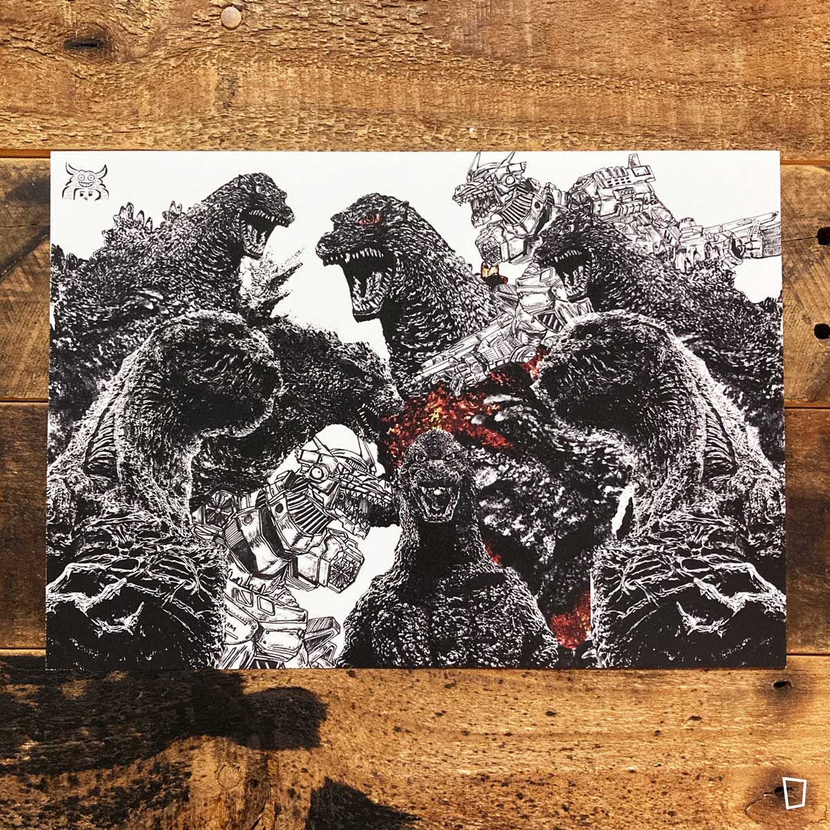 Vinishhhh7「哥斯拉」Poster（A4）