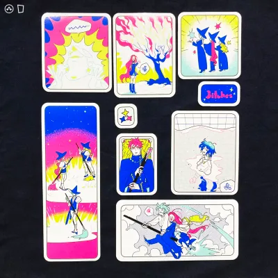 KIU「3itches 三魔女」螢光貼紙系列 KIU「3itches 三魔女」螢光貼紙系列