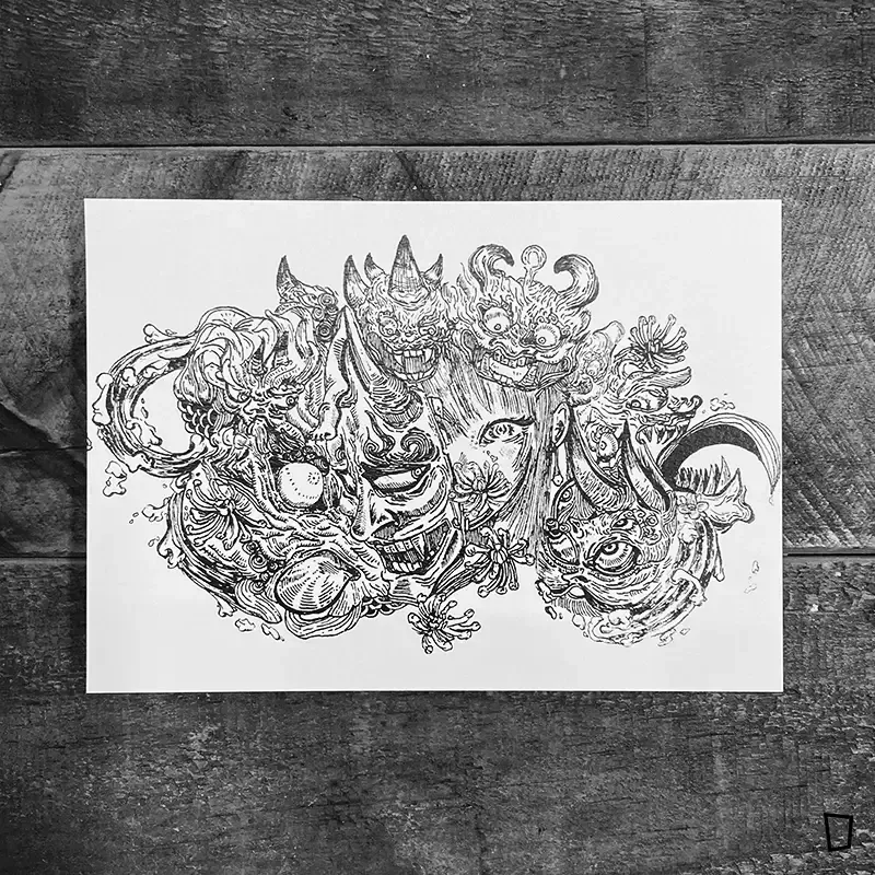 Vinishhhh7 原創作品【 阡 】Postcard（A5）