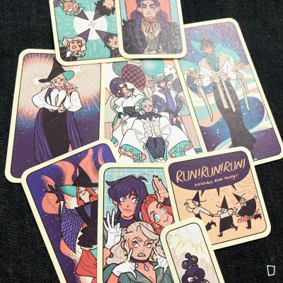 KIU「3itches 三魔女」啞面貼紙系列