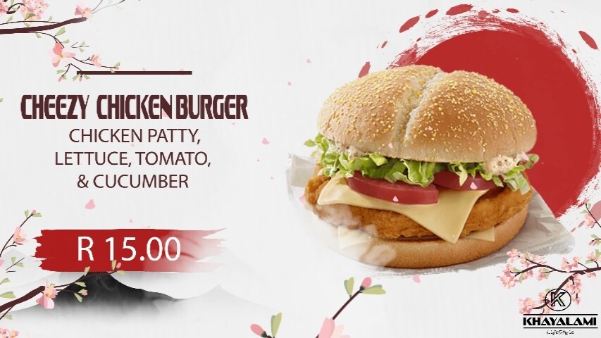 CHEEZY CHICKEN BURGER